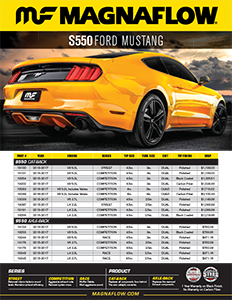 Image of S550 Ford Mustang Cat-Back & Axle-Back Exhaust PDF for download