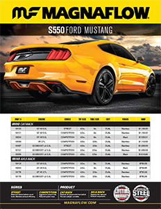 Image of S550 Ford Mustang Cat-Back & Axle-Back Performance Exhaust PDF for download