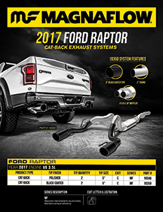 Image of 2017 Ford Raptor Cat-Back Exhaust Systems PDF for download