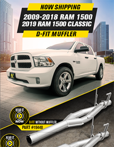 Image of Now Shipping 2009-2018 RAM 1500 / 2019 RAM 1500 Classic D-Fit Muffler PDF for download