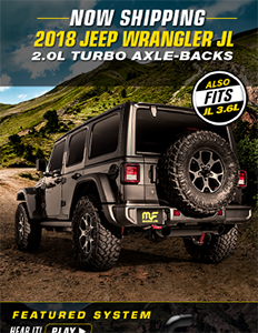 Image of Now Shipping 2018 Jeep Wrangler JL 2.0L Turbo Axle-Backs PDF for download